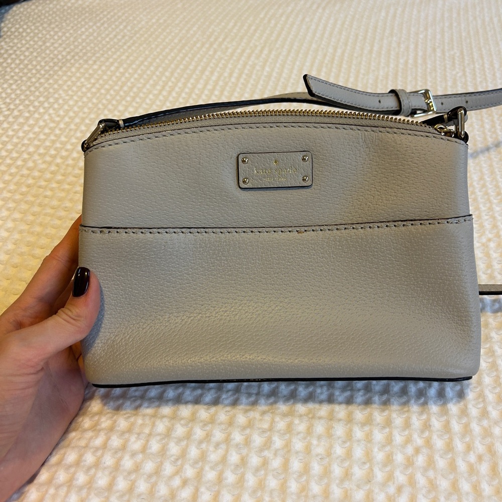 Kate Spade Cream Leather Crossbody Bag
